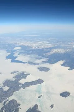 View from airplane Stock Photos