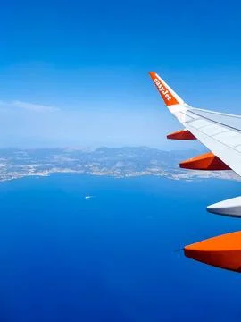 View from an airplane Stock Photos