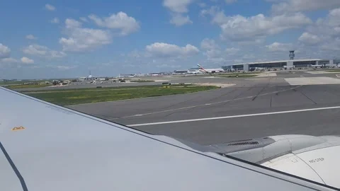 View of Airplane takeoff Stock Footage 259850966