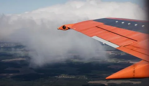 View of airplane wind Foto stock