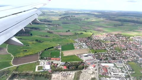 View from airplane window beautiful clouds from up,plane Stock-Footage 242589701