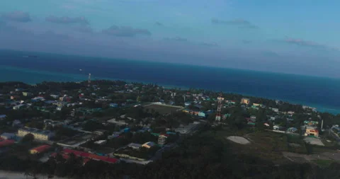 View from the airplane window of the cityscape Stock Footage 238484160