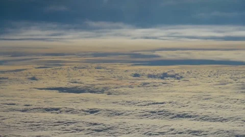 View From Airplane Window. Cloud sky 240 Stock Footage 84822731