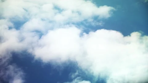View from airplane window. Fly over land and clouds. Stock Footage 157207731