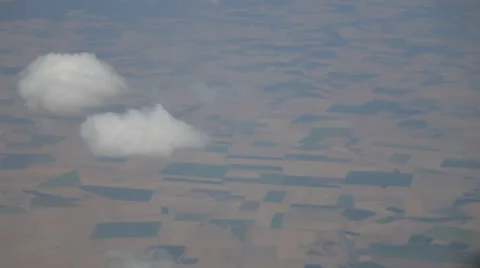 VIEW FROM AIRPLANE WINDOW Stock Footage 28032256