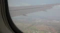 View from the airplane window HD Footage