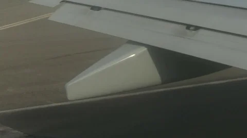 View from airplane window Stock Footage 75749497