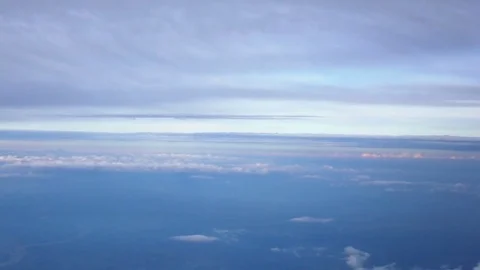 View from the airplane window. Stock Footage 78845137
