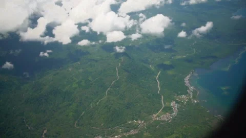 View From Airplane Window Video stock 167882347