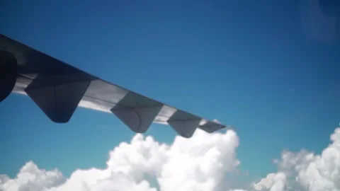 View From Airplane Window Video stock 167883007