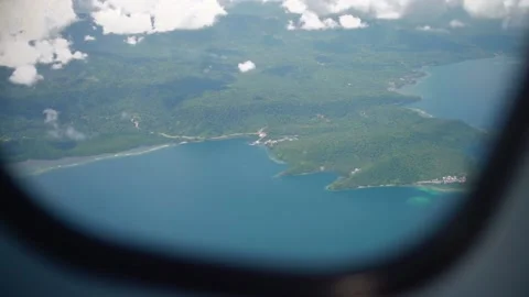 View From Airplane Window Video stock 167883071