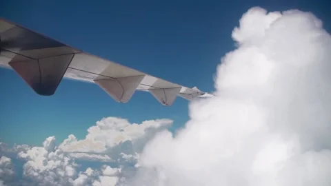 View From Airplane Window Video stock 167886600
