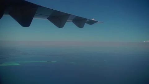 View From Airplane Window Video stock 167886973