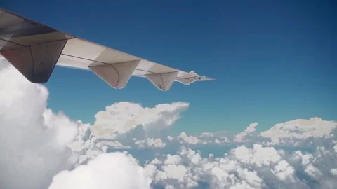 View From Airplane Window Video stock 167887596