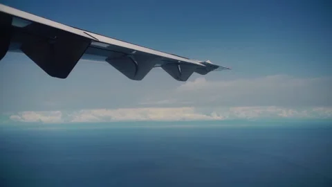 View From Airplane Window Video stock 167888342