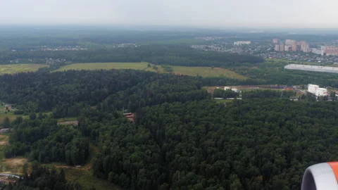 View from the airplane window Stock Footage 196473438