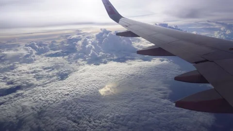 View from airplane window Stock Footage 217657998