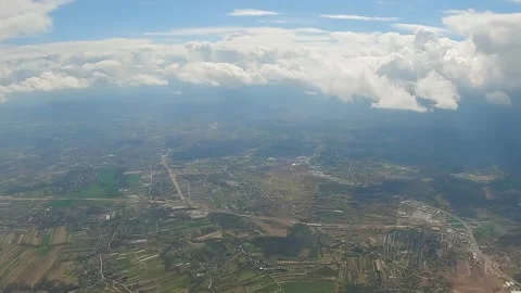 View from the airplane window Stock Footage 241498690