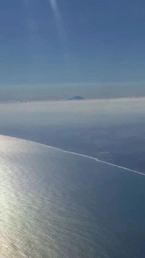 View from airplane window Stock Footage 292976399