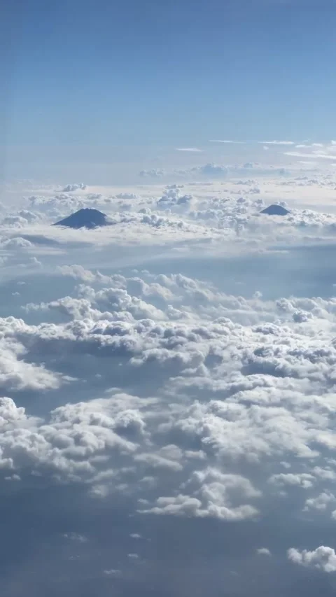 View from airplane window Stock Footage 292976653