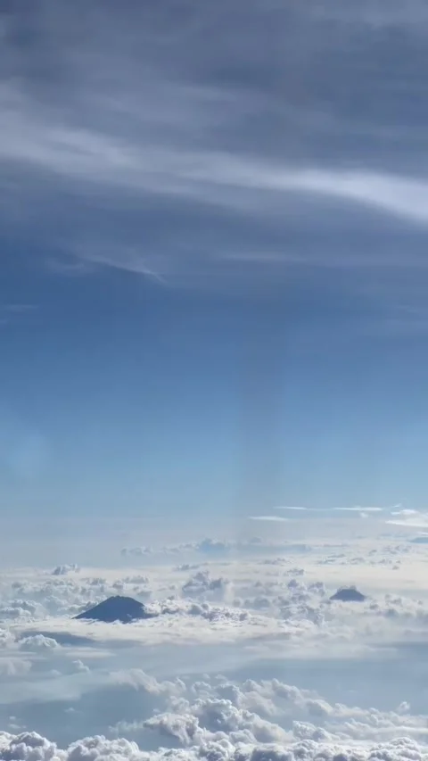 View from airplane window Stock Footage 292976654