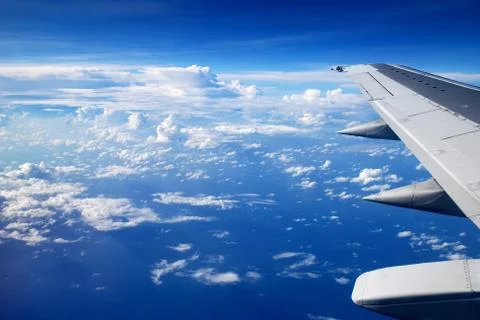View from the airplane window, Stock Photos