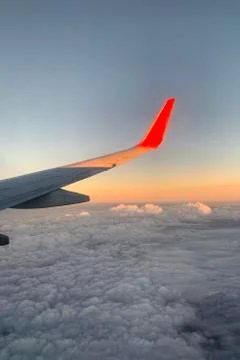 View from airplane window Stock Photos