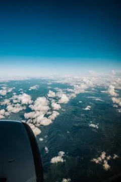 View from the airplane window Stock Photos