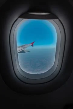 View from airplane window Stock Photos