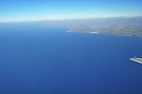 View from airplane window Stock-Fotos