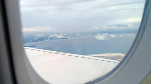 View from the airplane window Stock Photos