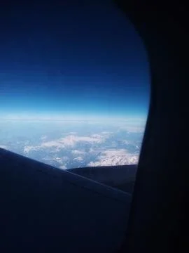 View from an Airplane Window 写真素材