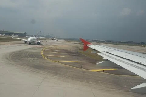 View from an airplane window 写真素材