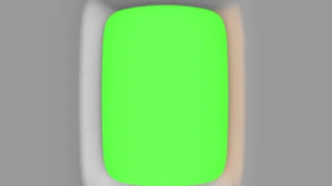 View from the airplane window seat, 3d animation, green screen. Stock Footage 315776608
