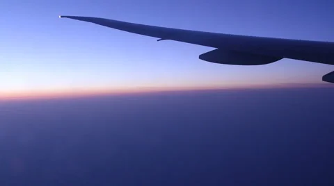 View of airplane wing Stock Footage 3739967