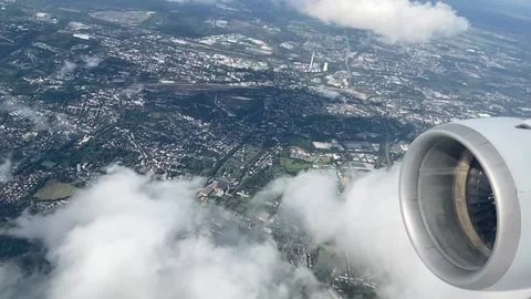 View From Airplane's Board Video stock 162613908