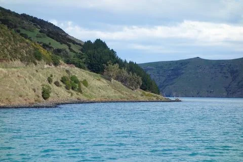 View of Akaroa Stock Photos
