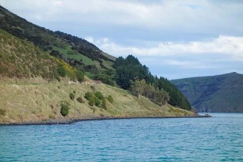 View of Akaroa Stock Photos