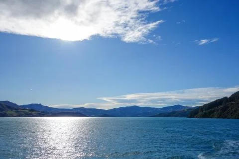 View of Akaroa Stock Photos