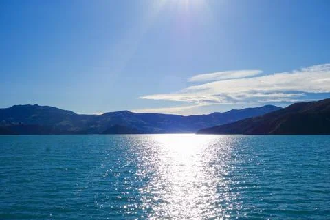 View of Akaroa Stock Photos