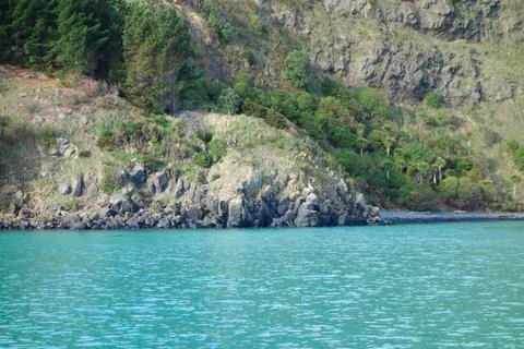 View of Akaroa Stock Photos