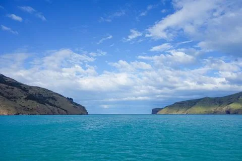 View of Akaroa Stock Photos