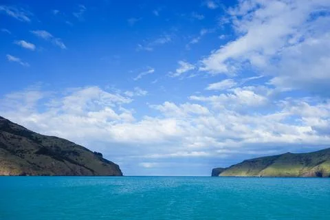 View of Akaroa Stock Photos