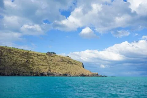 View of Akaroa Stock-Fotos