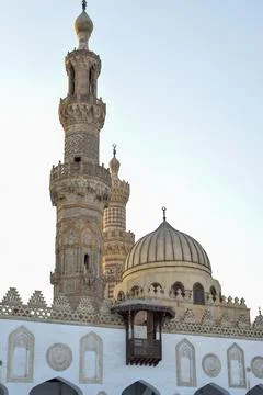 The view of al azhar mosque Stock Photos