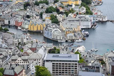 View to Ålesund Stock Photos