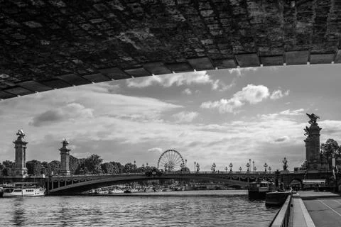 View to Alexander's bridge Foto stock