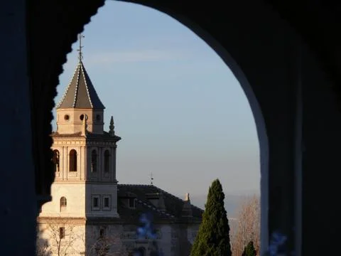 View of the Alhambra complex Stock Photos