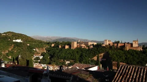 View of Alhambra palace Stock-Footage 51796355