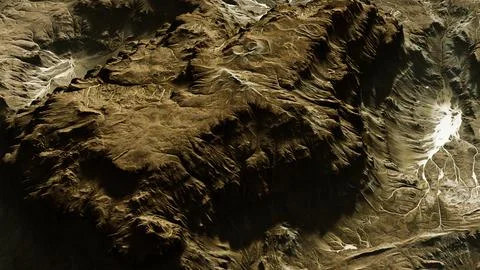 View of the alien planet landscape Stock Illustration
